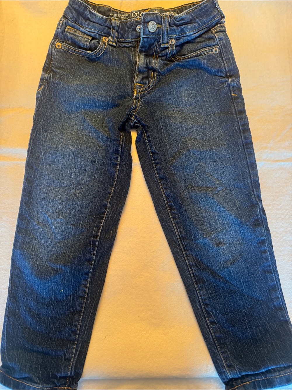 Cat & Jack Girls Ankle Straight Stretch Jeans - Size 6